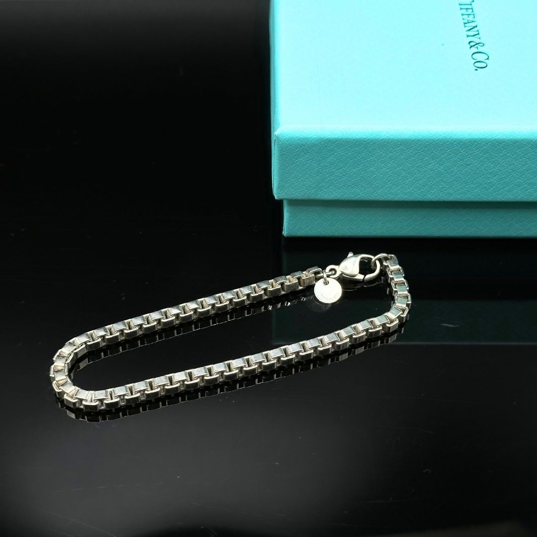 美品】Tiffany & Co ベネチアン ブレスレット シルバー SV925 - メルカリ