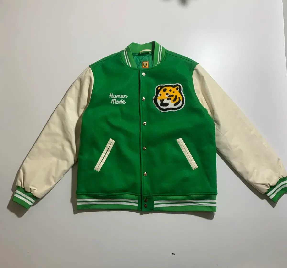 HUMAN MADE ヒューマンメイド タイガー アンド ハットグ スタジャン ジャケット グリーン