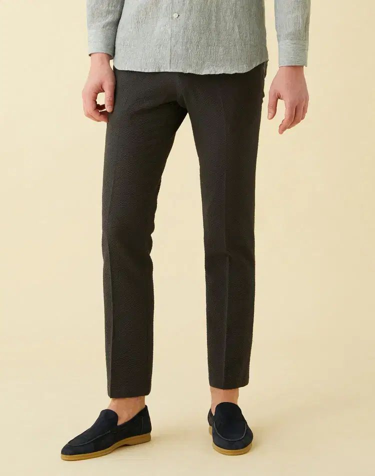 DAKSマン エンボス コットン混 パンツ 33 40 新品 10,526円