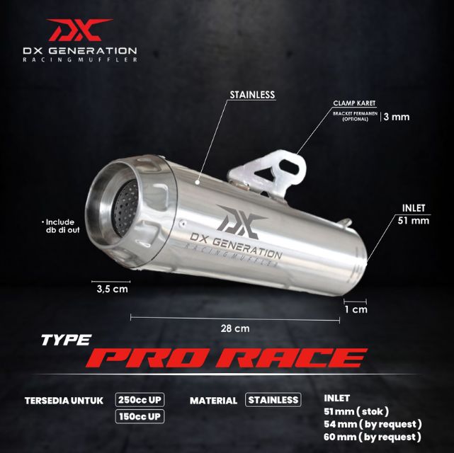 DX GENERATION PRO RACE サイレンサー