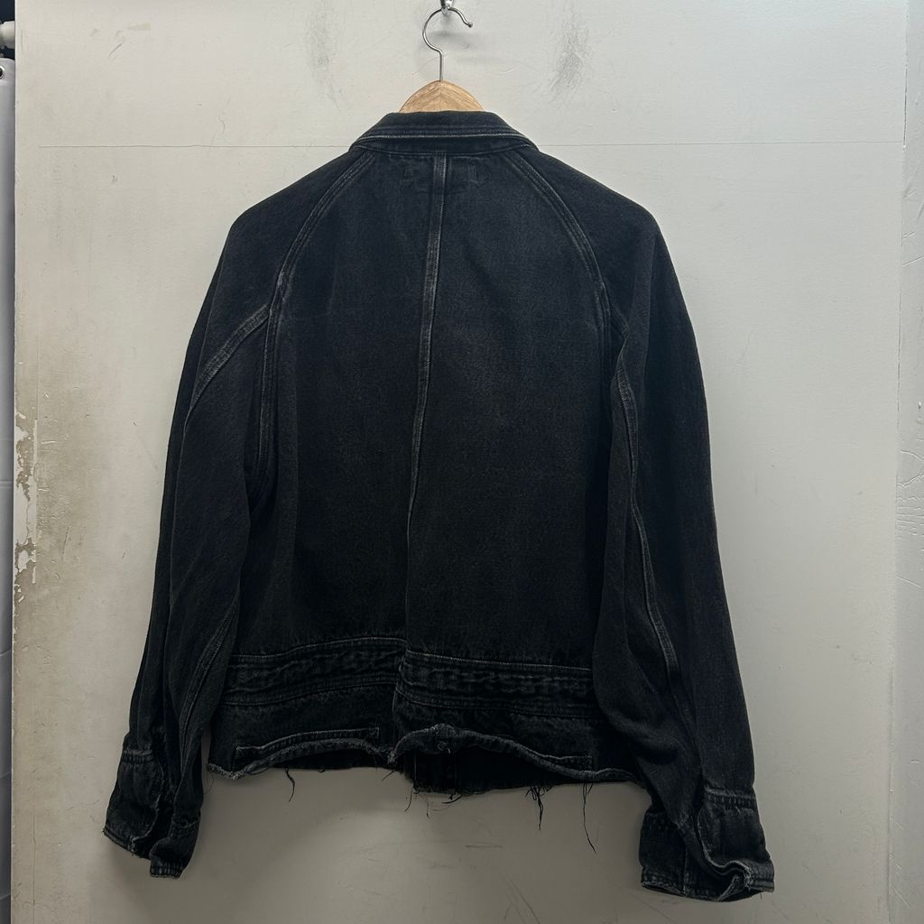 doublet ダブレット 18SS SILK DENIM BLOUSON CUT OFF JUMP SUIT