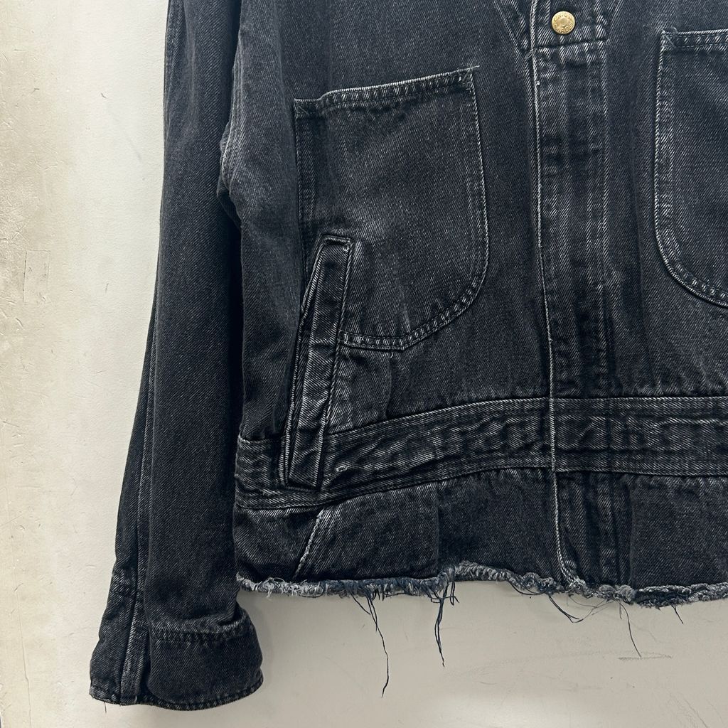 doublet ダブレット 18SS SILK DENIM BLOUSON CUT OFF JUMP SUIT