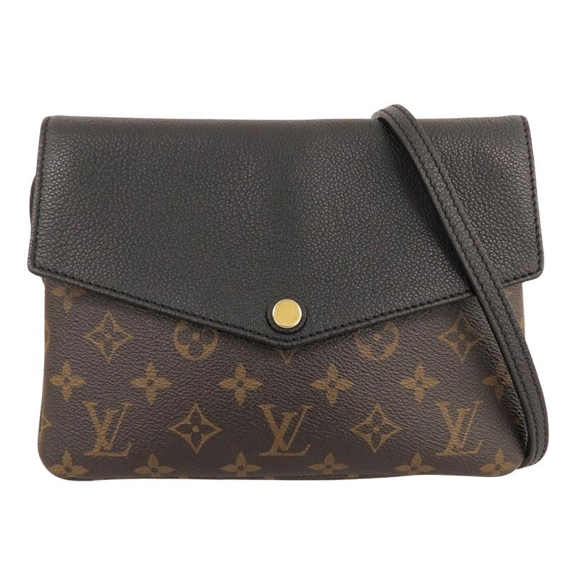 ルイヴィトン LOUIS VUITTON モノグラム トワイス ショルダーバッグ ポシェット ノワール M50185 中古 新入荷 LV2204