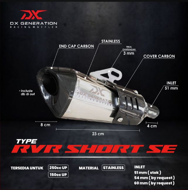 DX GENERATION RVR SHORT SE サイレンサー