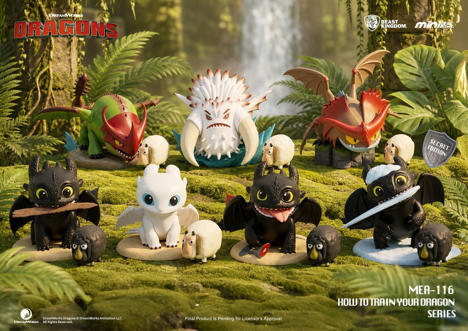 【予約】【新品】BEAST KINGDOM MEA-116 ヒックとドラゴンシリーズ ブラインドボックスセット 6個入り1BOX【正規品】