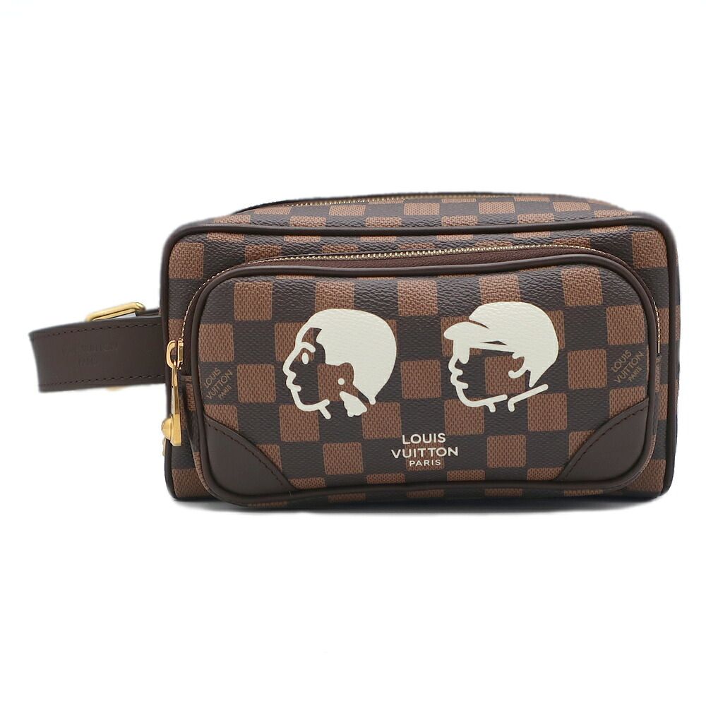 【天白】ルイヴィトン NIGO フレンドシップ ドップ キット N40800 コーティング・キャンバス ブラウン