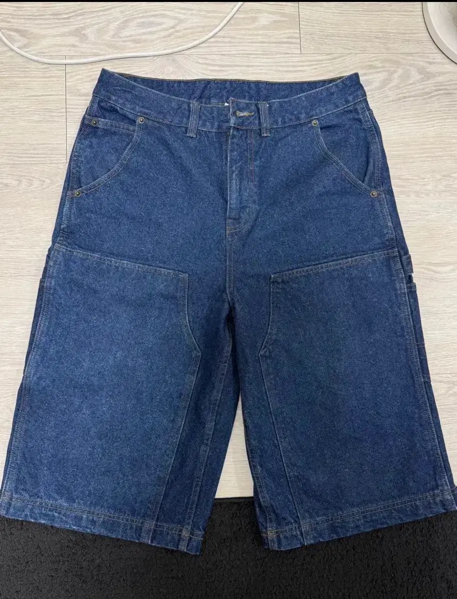 ディッキーズ / ダブルニー デニム ショーツ / Dark Blue / L size