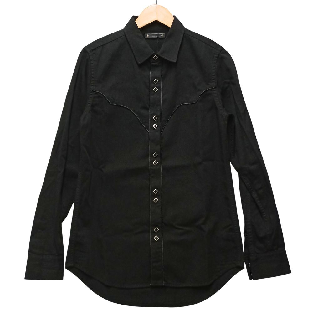 MINEDENIM マインデニム B.Denim Piping Trim Western SH ブラックデニム パイピング トリム ウエスタンシャツ ブラック 2 正規品 / 55769