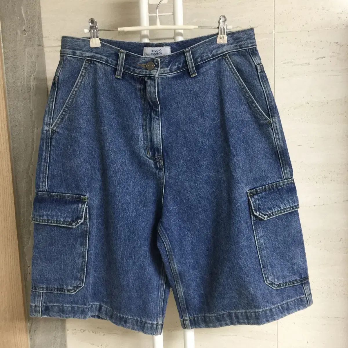 STUDIO TOMBOY スタジオトムボーイ 26年 新作 デニム カーゴ ハーフパンツ 30