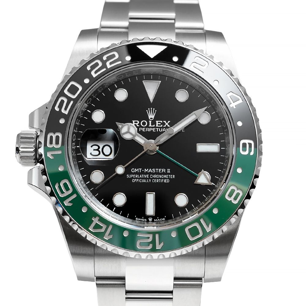 未使用品 箱・2026年4月保証書付き ROLEX GMTマスター2 レフトハンド Ref.126720VTNR ブラック メンズ 腕時計 1,095,150円