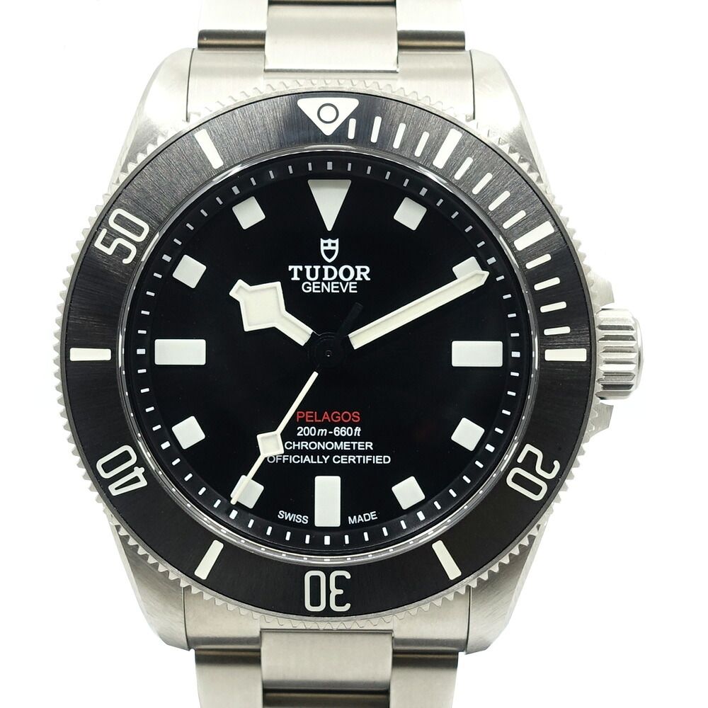【栄】チューダー ペラゴス TI 39mm 25407N チタニウム ブラック文字盤 自動巻き