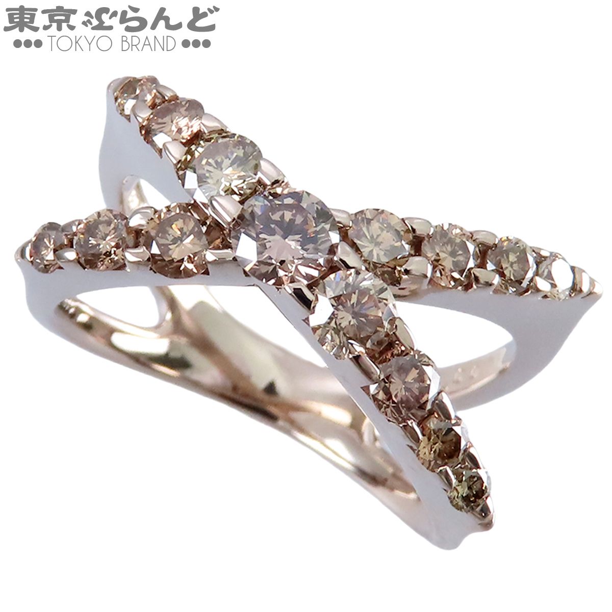 カシケイ KASHIKEY ネイキッドリング ブラウンゴールド K18BG ブラウンダイヤモンド 1.00ct 指輪 11.5号相当 レディース 仕上済 101881970
