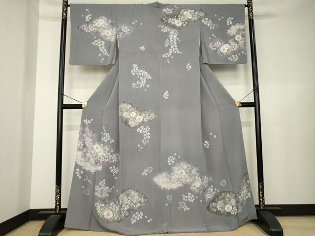 平和屋着物●訪問着　辻が花　絞り　雲取り花文　正絹　逸品　AABL3698ck 27,040円