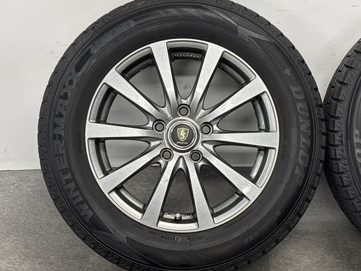 バリ溝 スタッドレス】マナレイスポーツ 16in 6.5J +38 PCD114.3