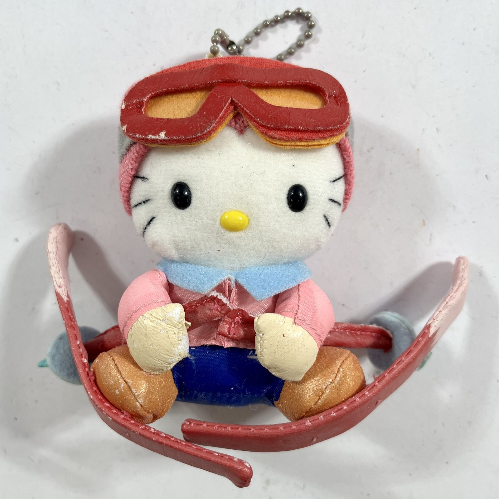 ハローキティ 冬期限定 ぬいぐるみ スキー キティ マスコット 当時物