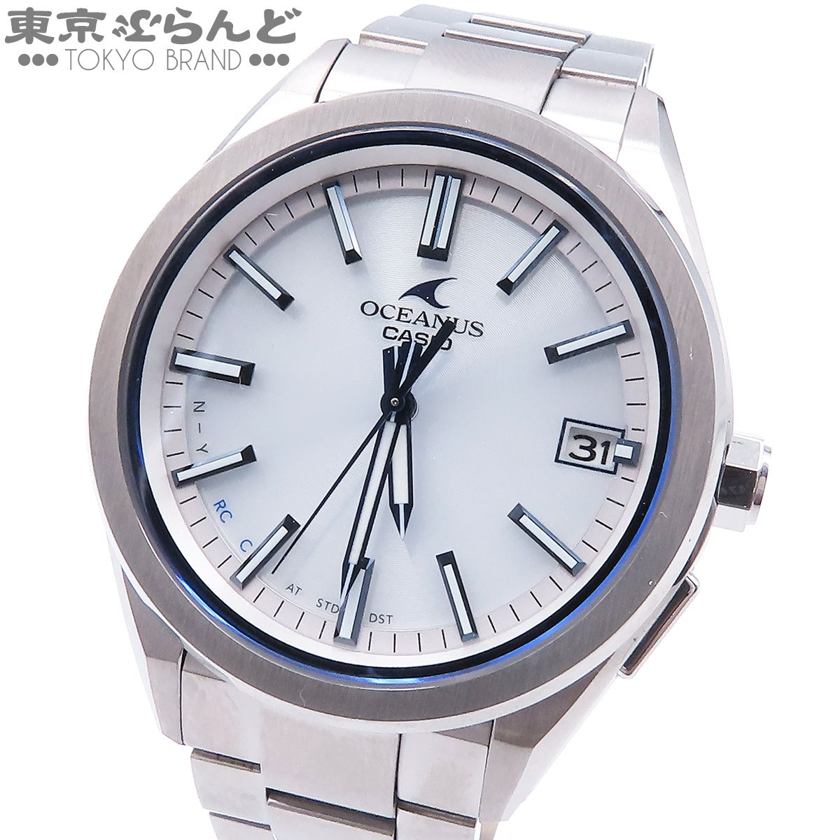 カシオ CASIO オシアナス OCW-T200S-7AJF ホワイト ステンレススチール Bluetooth 腕時計 メンズ ソーラー電波 未使用 101885432