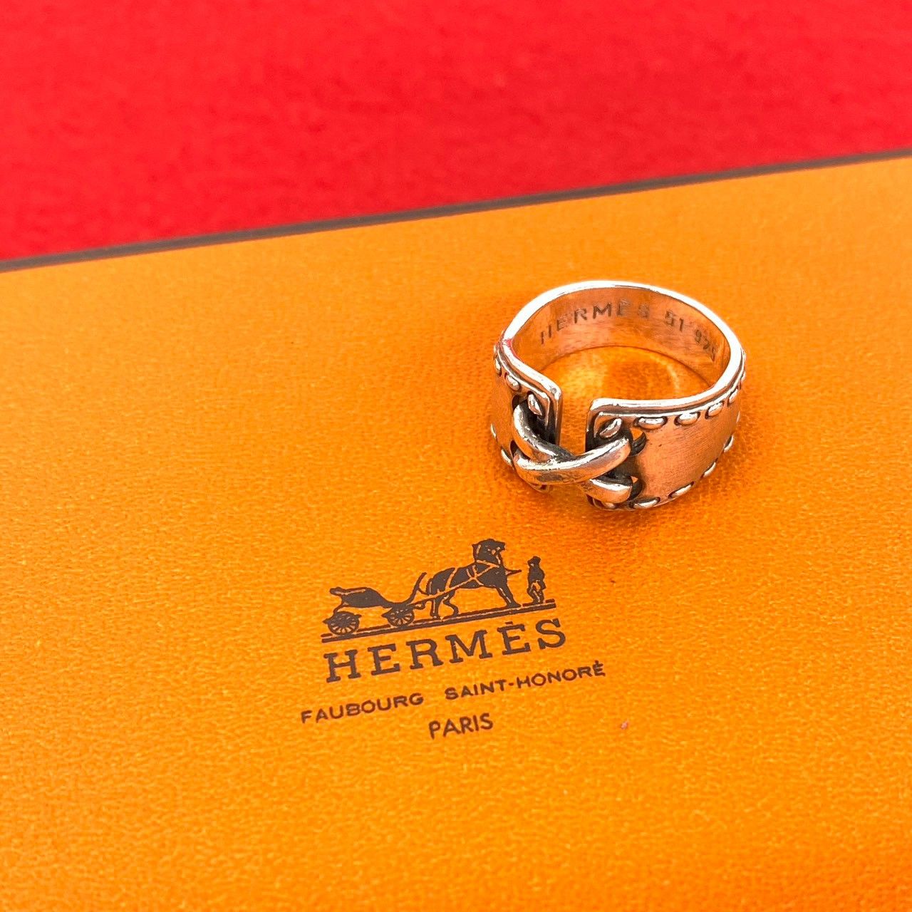 極 美品 HERMES エルメス ヴィンテージ メキシコ リング シルバー925