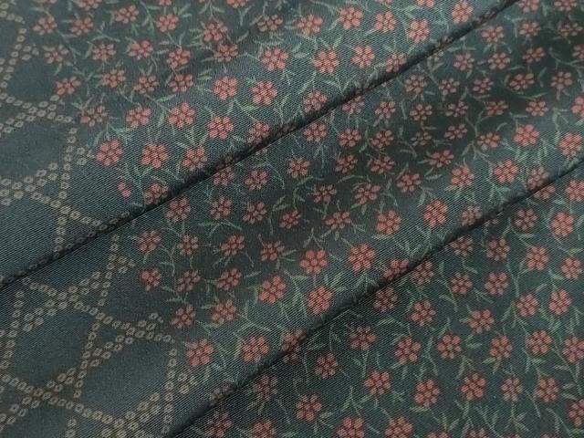 平和屋着物●上質な小紋　籠目花尽くし文　黒地　正絹　逸品　DABI5321op 22,152円
