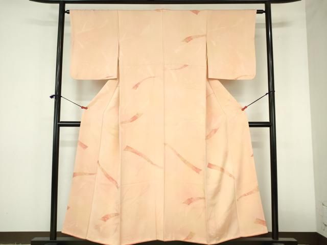 平和屋着物●訪問着　地紋起こし　鬘帯吉祥花文　暈し染め　正絹　逸品　DABI5350op