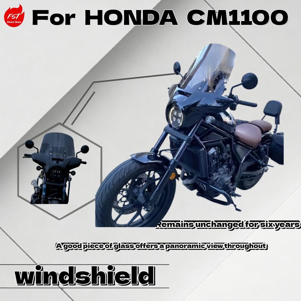 ホンダ CM1100 Rebel 2021対応 強化フロントガラス ウィンドディフレクター 28,457円