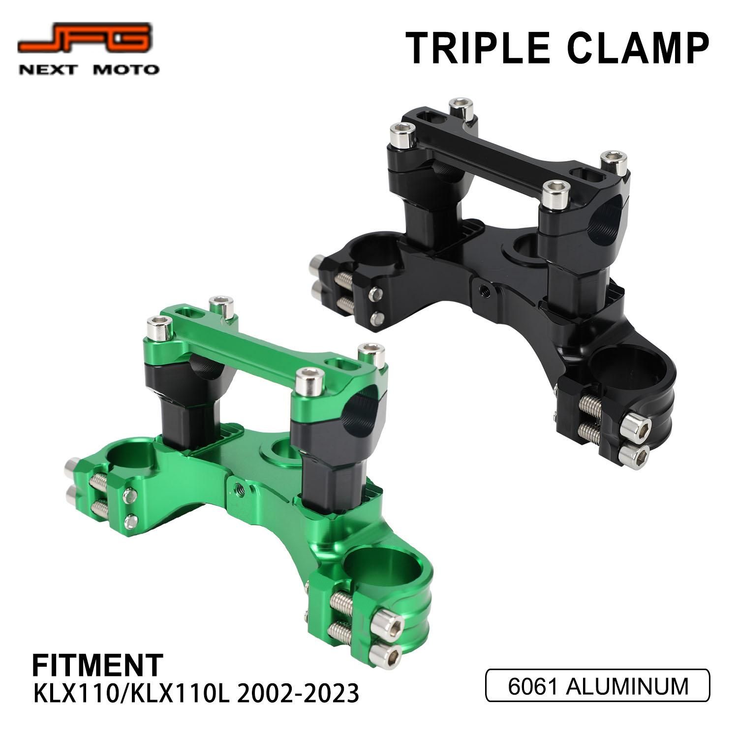 JFGRACING カワサキ KLX110 KLX110L 2002〜2023対応 トリプルクランプ バーマウント