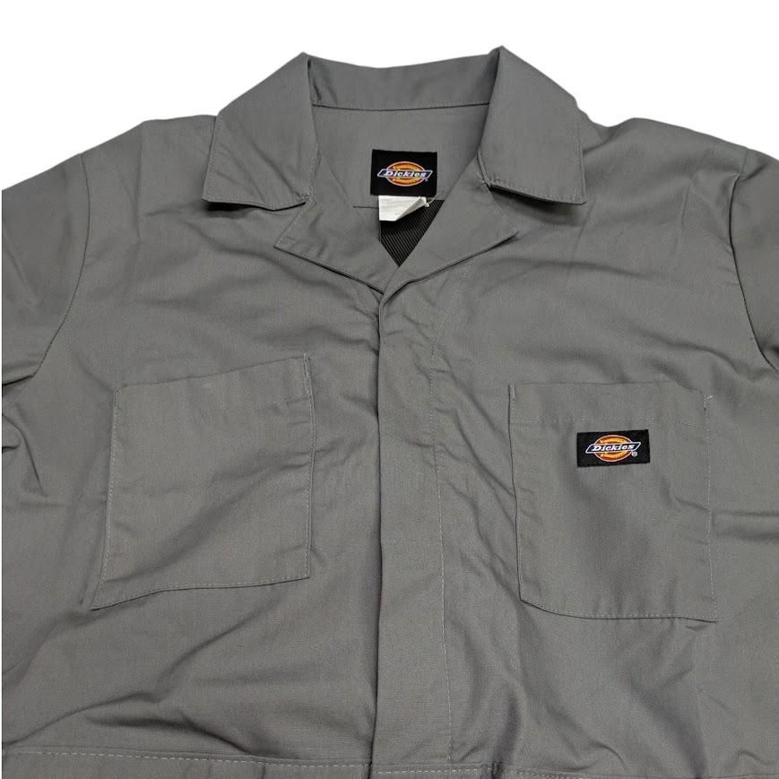 Dickiesディッキーズ 半袖オールインワン ツナギ グレー W44 3XL 未使用品 Dickies ディッキーズ 半袖ツナギ オールインワン 33999GY