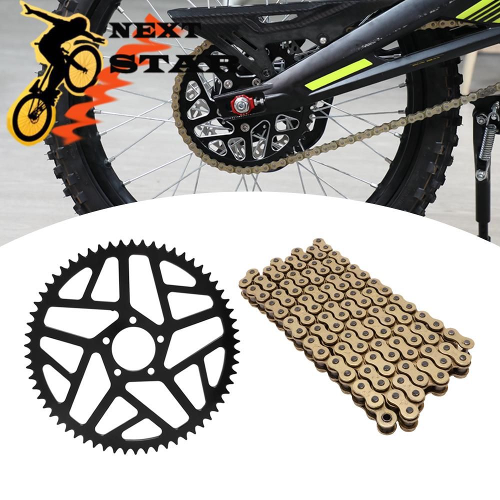 JFGRACING エクストラロンサーロン ライトビーSX タラリア対応 CNCスプロケットセット オフロード電動ダートバイク用 58T 62T 106〜120L