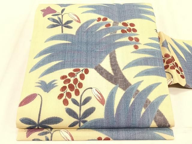 平和屋着物＊夏物　全通柄　九寸名古屋帯　ヤシの実　正絹　逸品　CABK1524fb 23,998円