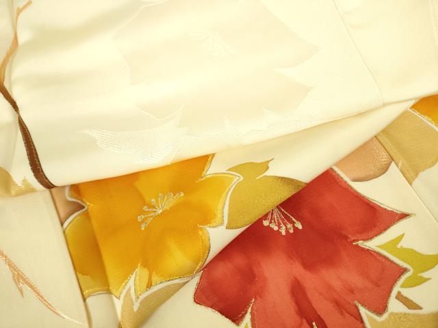 平和屋着物●上質な小紋　地紋起こし　草花　金彩　正絹　逸品　DABI5233op 20,592円