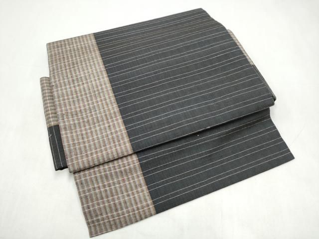 平和屋着物○つけ帯 紬地 間道 正絹 逸品 CABJ8682hy - メルカリ