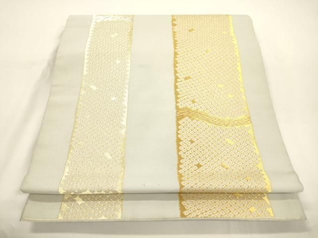 平和屋着物○つけ帯 幾何学文 金銀糸 正絹 逸品 CABJ2379dy - メルカリ