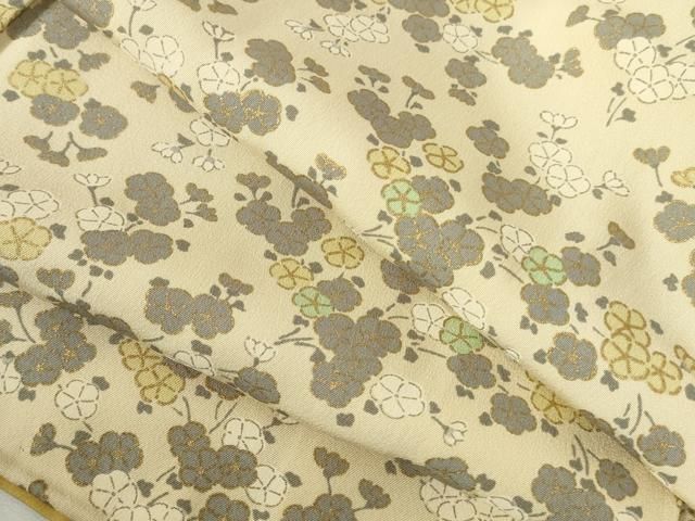 平和屋着物●上質な小紋　舞花　金彩　正絹　逸品　DABH0829op