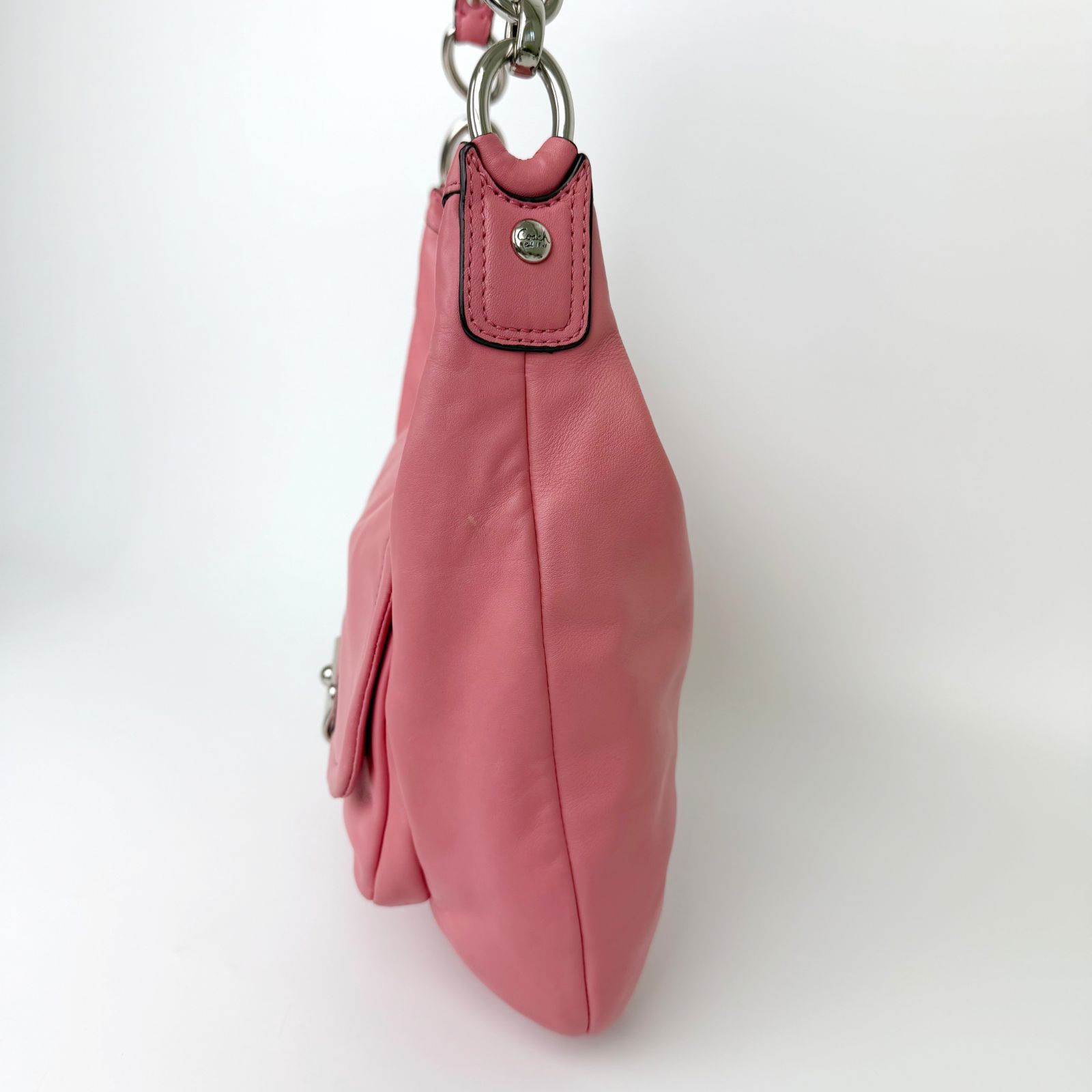 コーチ クリスティン COACH ミラーピンク COACHショルダーバッグ 