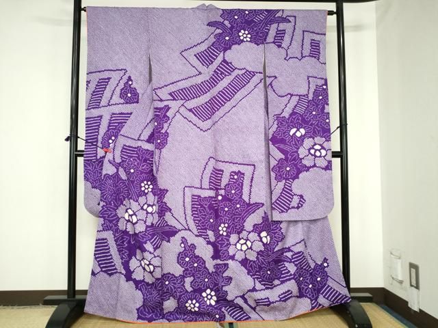 平和屋着物●豪華振袖　総絞り　草花　正絹　逸品　DABH0590op 25,272円