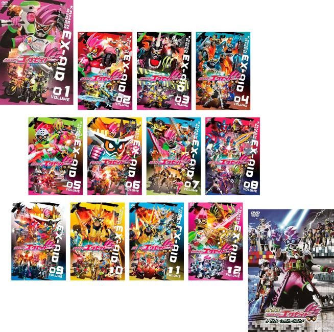 仮面ライダー エグゼイド(13枚セット)TV版 全12巻 + 劇場版 トゥルー エンディング【全巻セット 邦画 中古 DVD】ケース無:: レンタル落ち