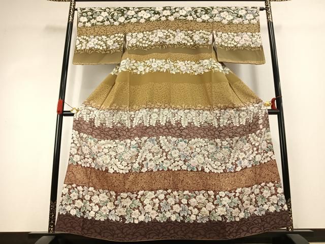 平和屋着物●訪問着　作家物　辻が花　絞り　暈し染め　金彩　正絹　逸品　AABK1138fy 32,110円