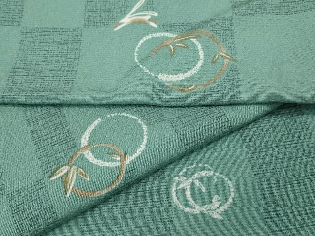 平和屋着物●上質な小紋　跳兎　笹丸文　正絹　逸品　CABI9821ut 15,392円