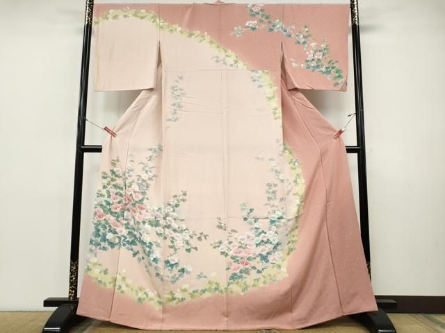 平和屋着物●訪問着　友禅　草花文　暈し染め　正絹　逸品　CABI9831ut 37,180円