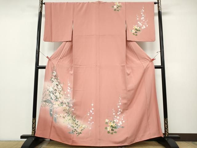平和屋着物●訪問着　友禅　草花文　暈し染め　正絹　逸品　CABI9840ut 27,040円