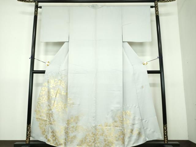 平和屋着物●金彩友禅　卓越技能者・名工・和田光正　訪問着　萩文　金銀彩　正絹　逸品　DABH9146ps