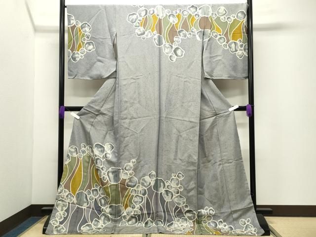 平和屋着物●訪問着　抽象文　金通し地　仮絵羽　正絹　逸品　未使用　CABI0886gh 35,490円
