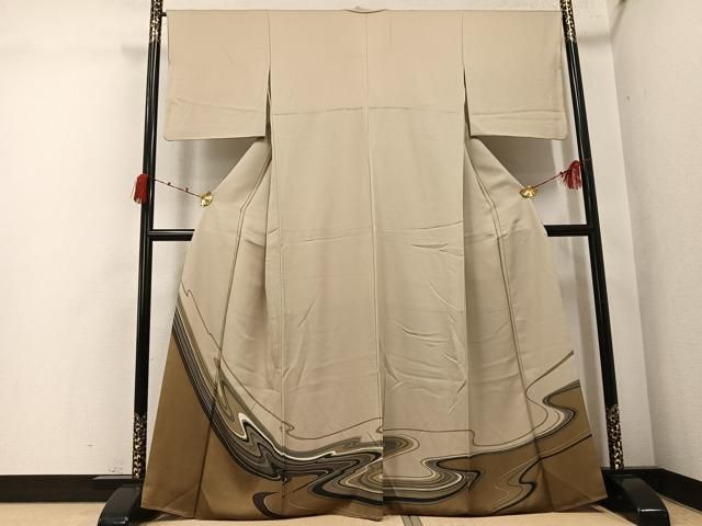 平和屋着物●訪問着　流水文　正絹　逸品　AABK2156ph 27,040円
