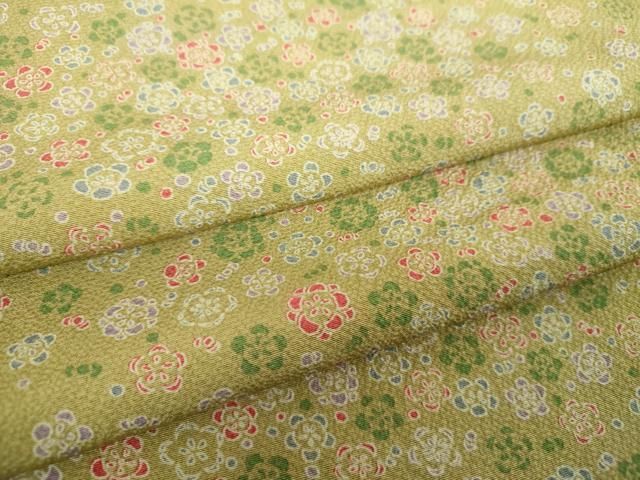 平和屋着物●上質な小紋　舞花文　正絹　逸品　DABH9102ps