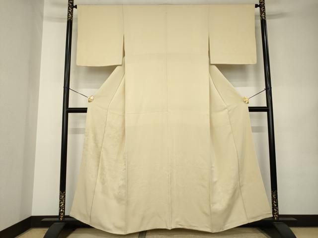 平和屋着物●豪華色留袖　風景地紋　白橡色　正絹　逸品　AABK0371ck 21,450円