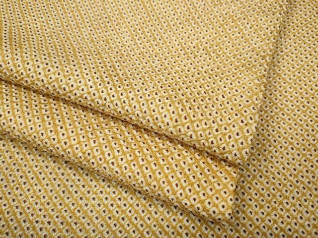 平和屋着物●大変加工の良い総絞り小紋 正絹 逸品 CABI9722ut