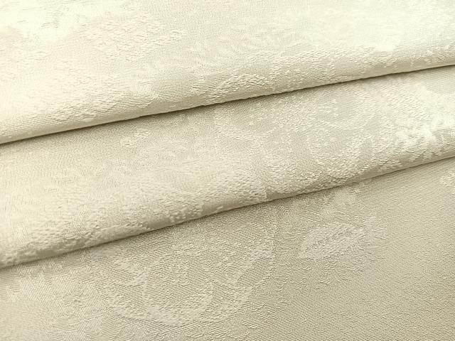 平和屋着物●上質な色無地　辻が花地紋　絹鼠色　正絹　逸品　BAAX9051yc