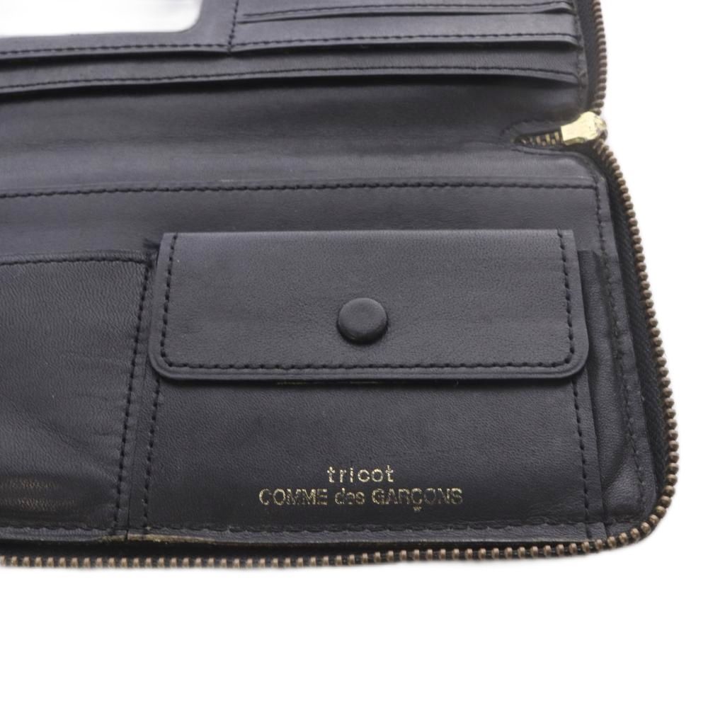 トリココムデギャルソン 長財布 小銭入れあり 黒 トリココムデギャルソン tricot COMME des GARCONS 長財布 小銭入れ