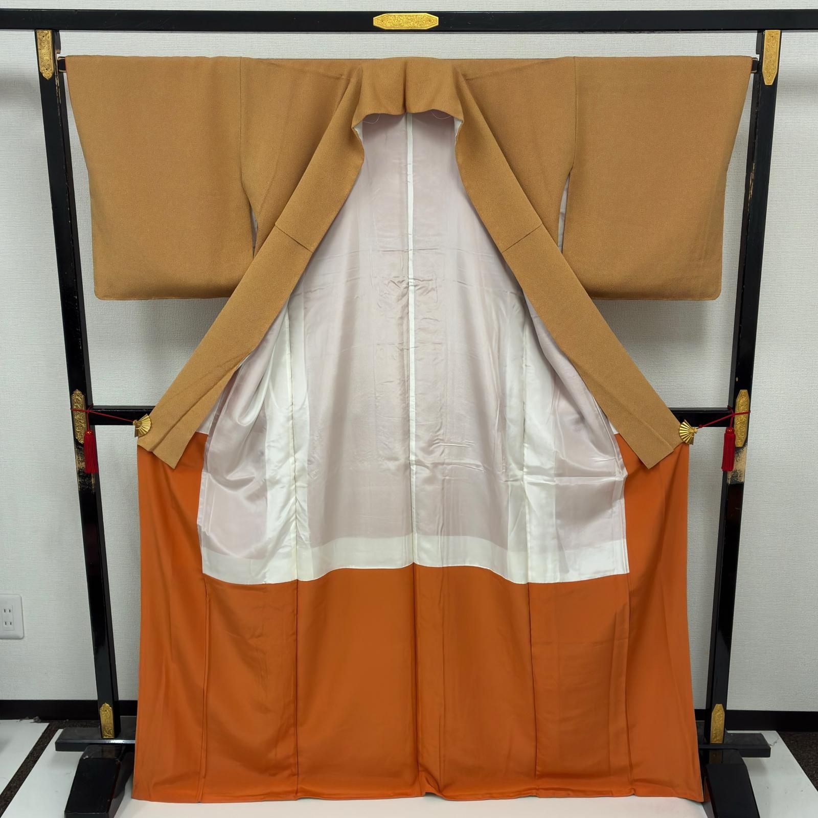 江戸小紋 鮫小紋 正絹 紋なし 珍色 着物 a-162 - メルカリ