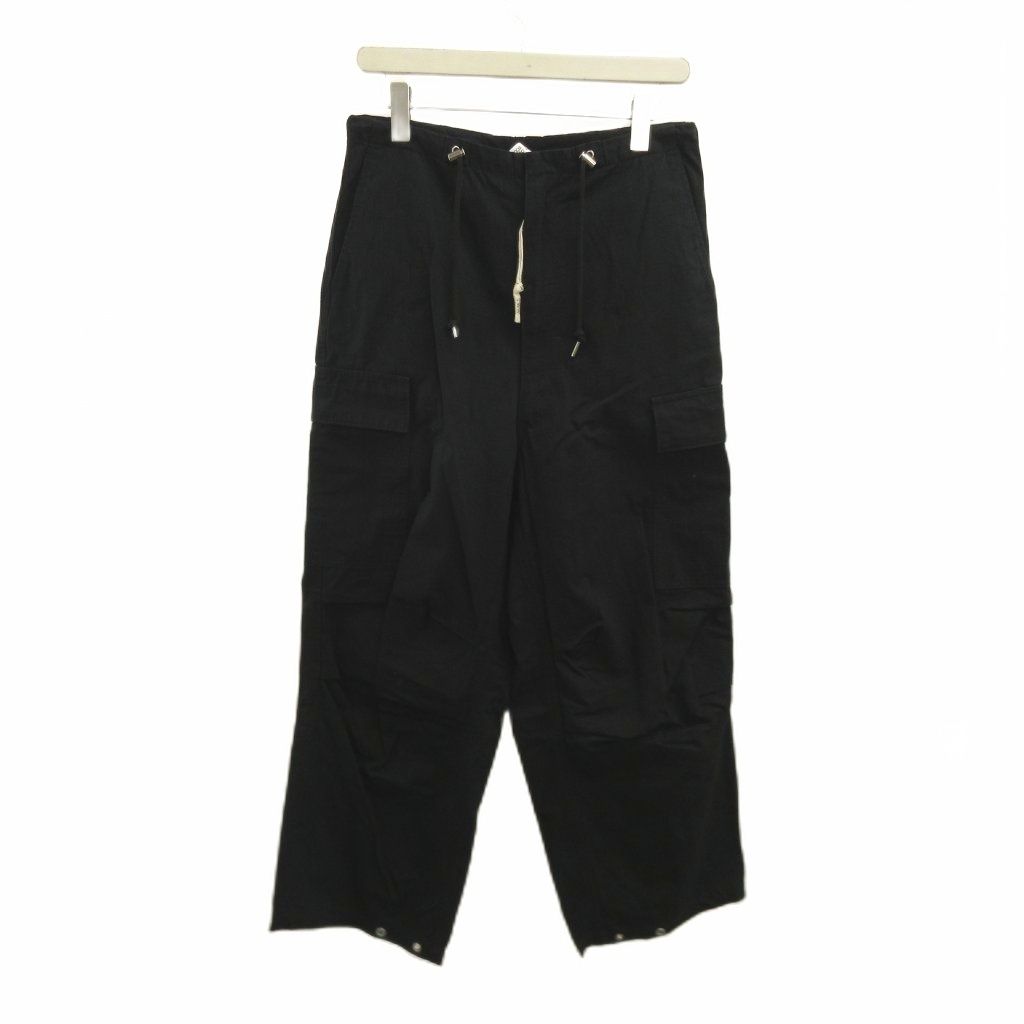 トラディショナルウェザーウェア Traditional Weatherwear パンツ カーゴパンツ S 黒 ブラック ドローストリング 無地 フルレングス /KK ■GY69 7,031円
