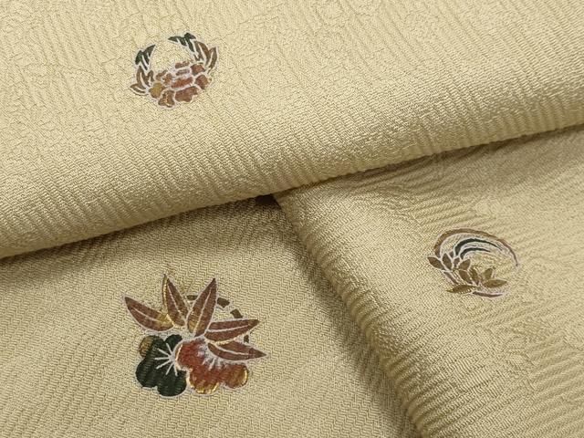 平和屋着物●上質な小紋　花丸文　金彩　伊勢丹扱い　正絹　逸品　CABI0752gh 19,240円
